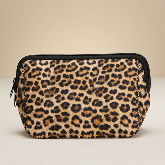 Leopard Printed Cosmetic Pouch Bag / Organizer