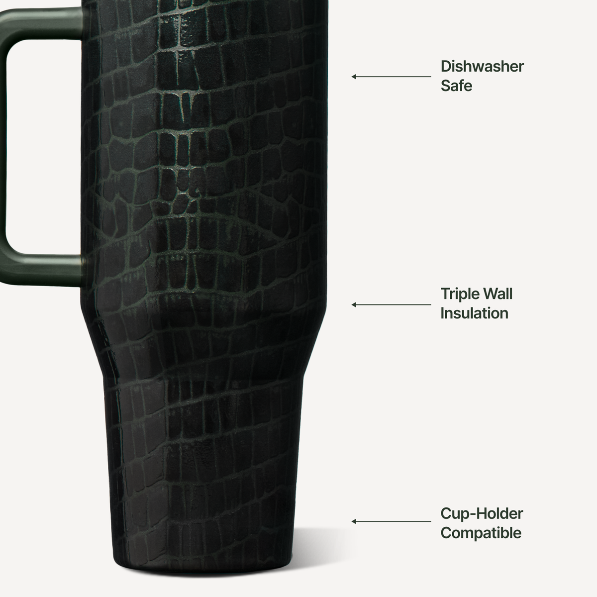 Emerald Croc HydroJug 32 oz Traveler Tumbler