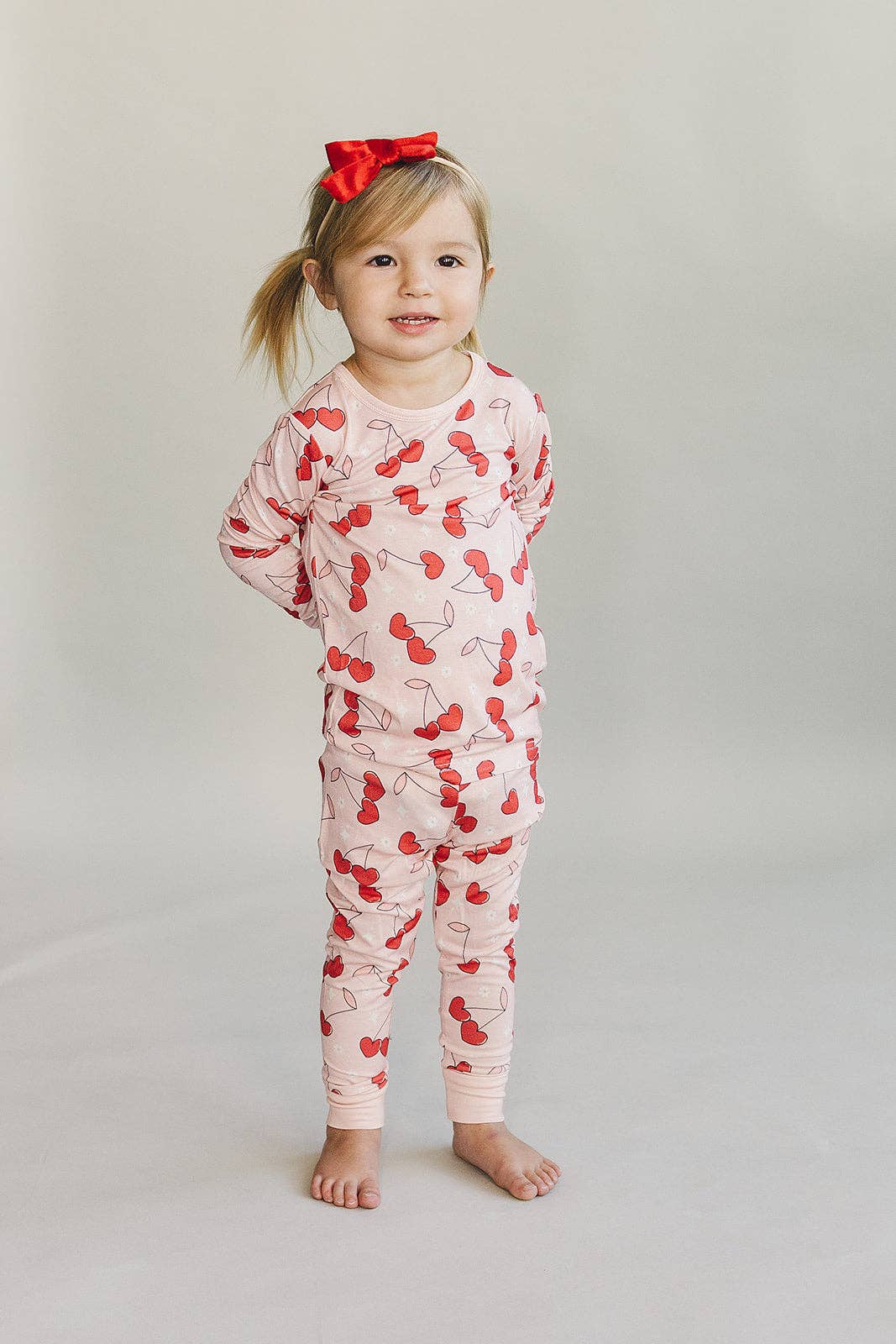 Bamboo Kids Clothing Two Piece Set | Cherry Heart