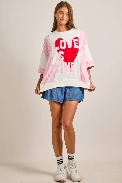 Love Is Kind Heart Top