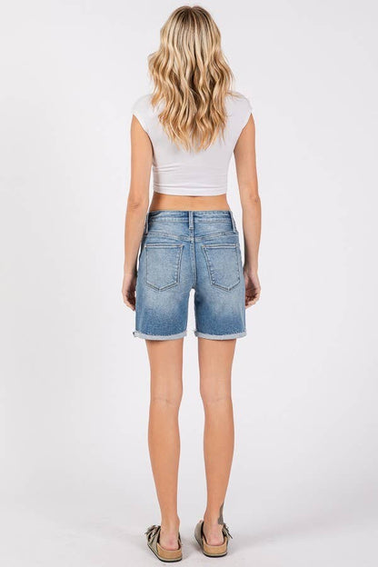 Petra Midi Jean Shorts