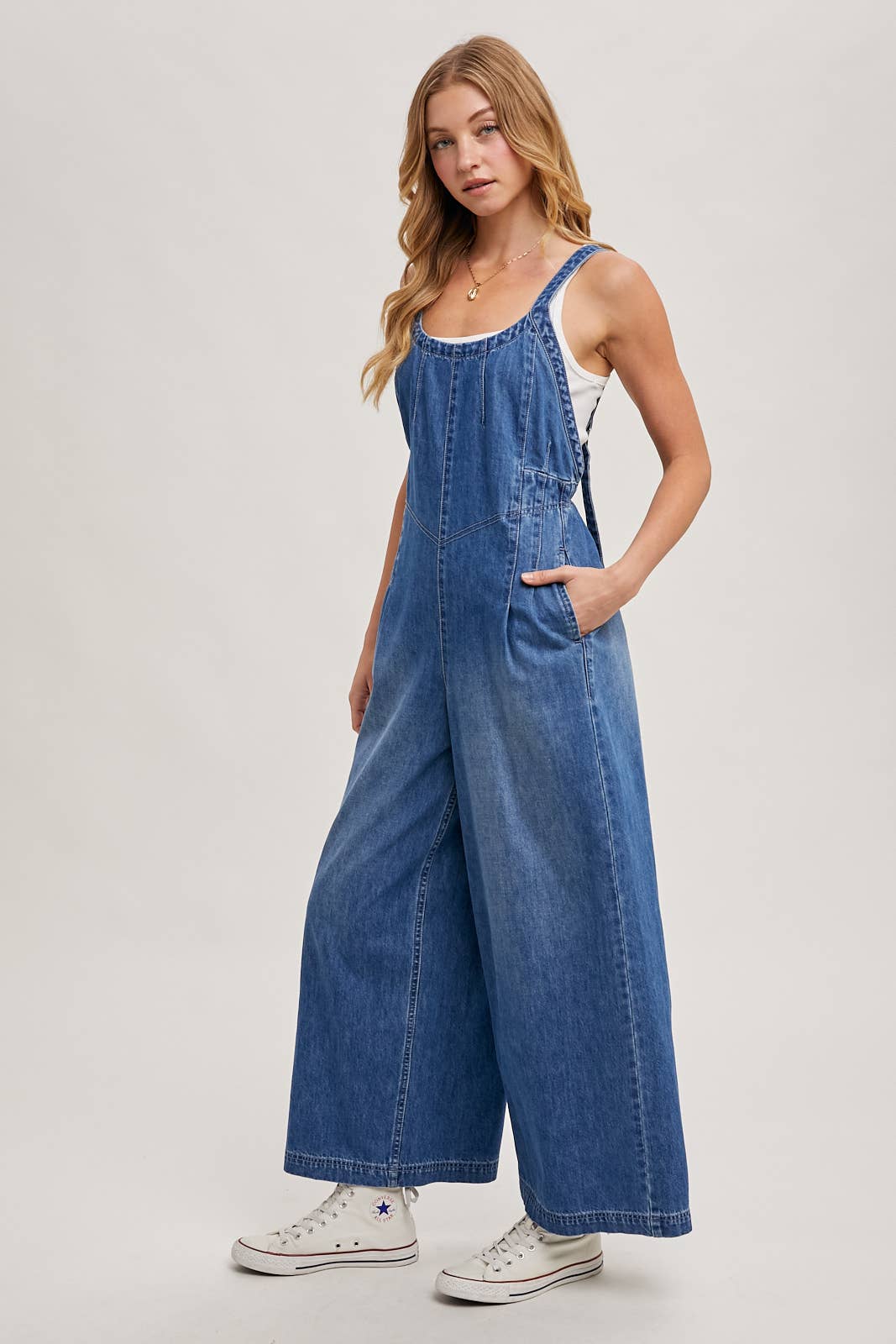 DENIM OVERALL JUMPSUIT