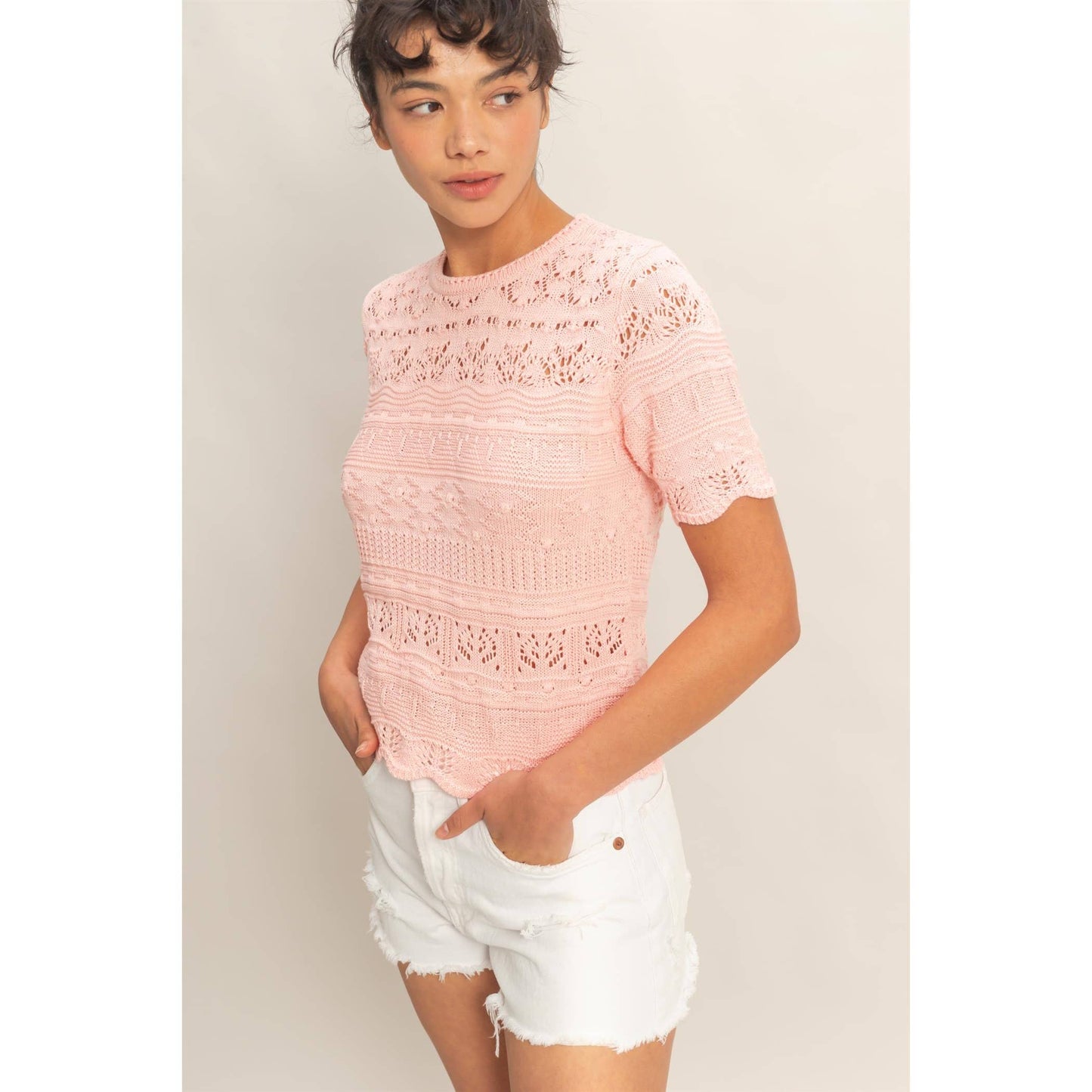 Textured Knit Top