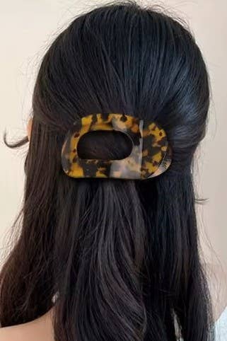 Jumbo Lay Flat Oval Hair Claw Clips Secure Styling | 40H993