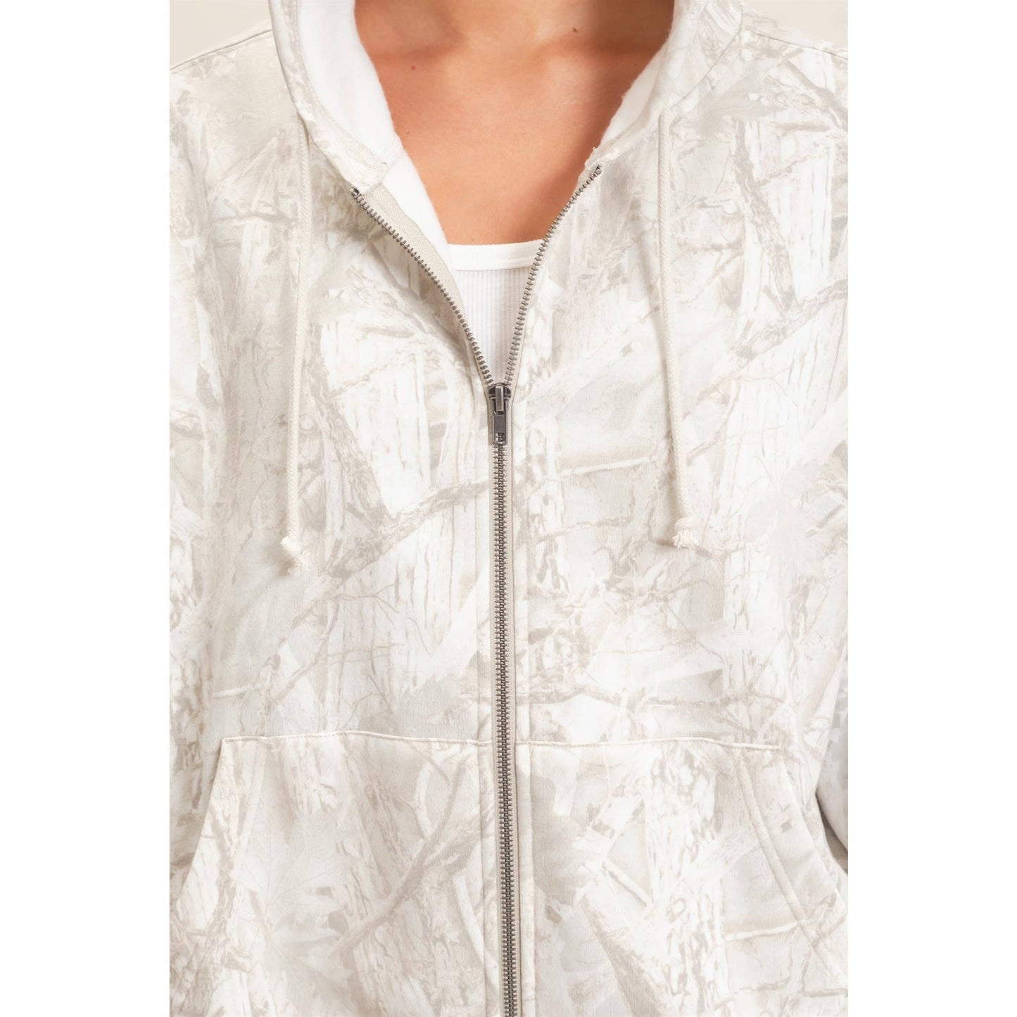 Tree Camo Zip-Up Hoodie