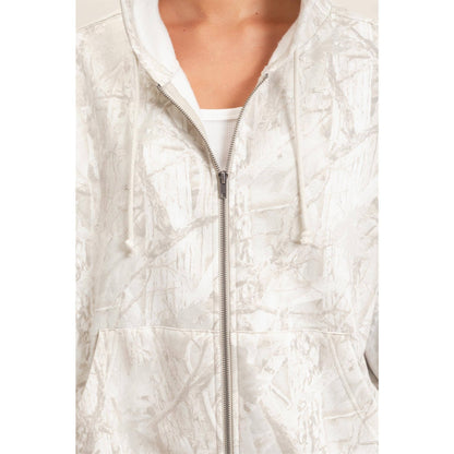 Tree Camo Zip-Up Hoodie