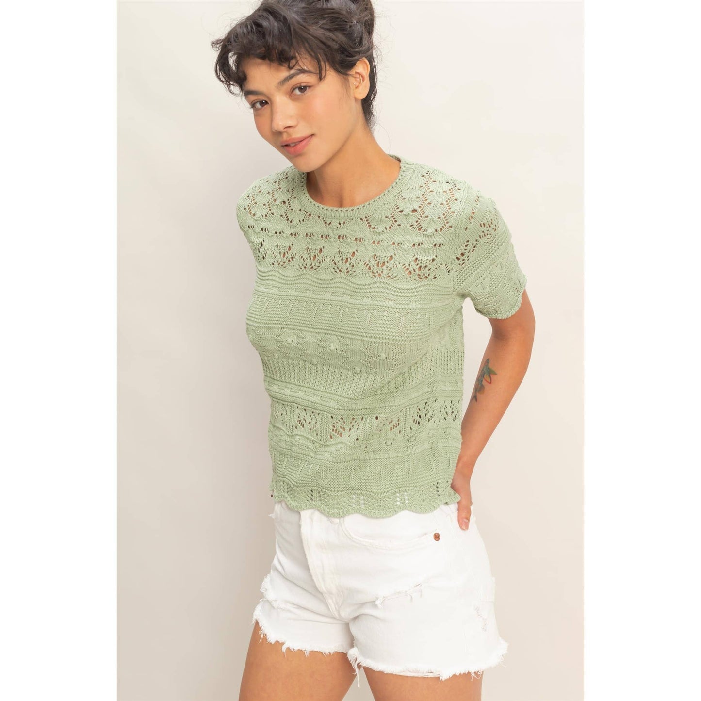 Textured Knit Top