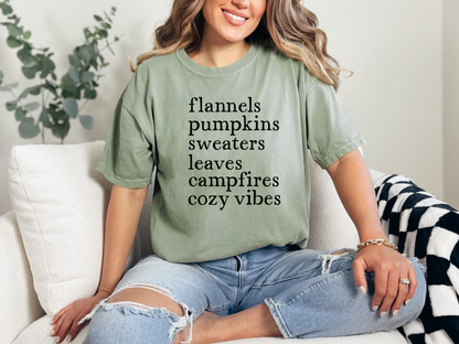 Flannels Pumpkins Graphic Tee in Multiple Colors