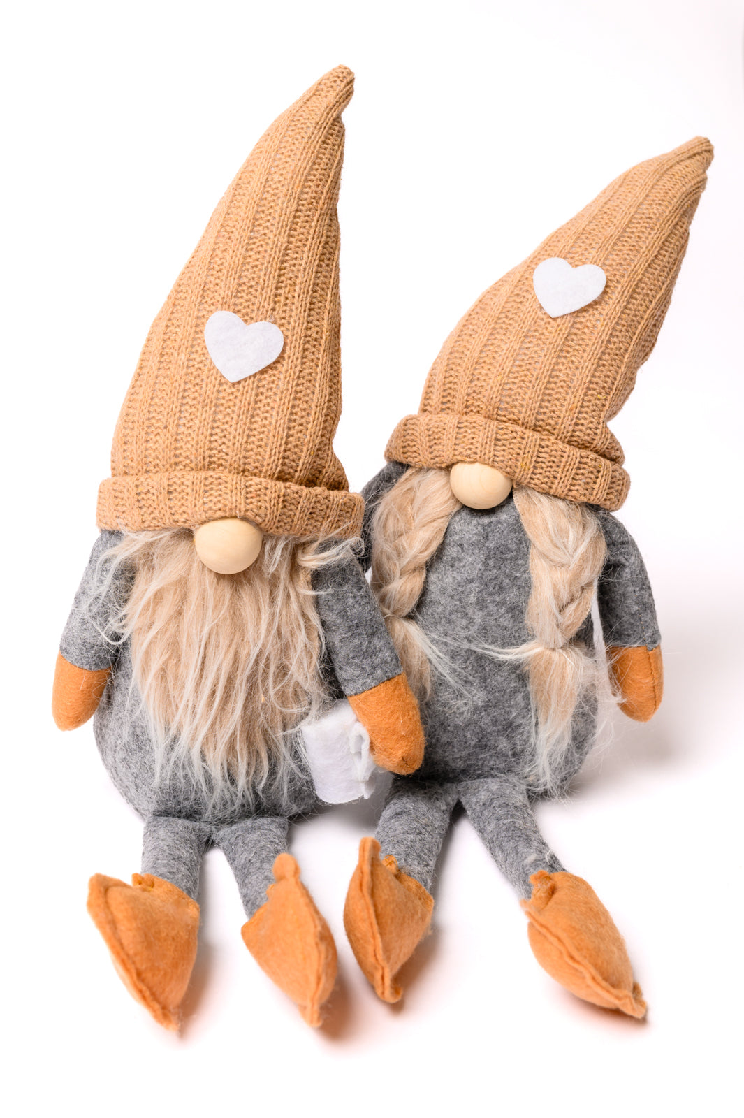 Coffee Lover Gnomes Set of 2 in Beige