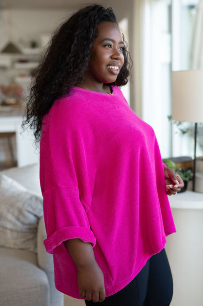 Pink Thoughts Chenille Blouse