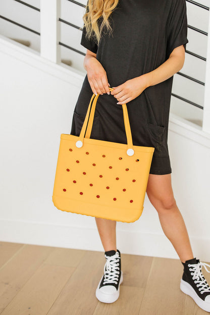 Waterproof Tote Bag in Marigold